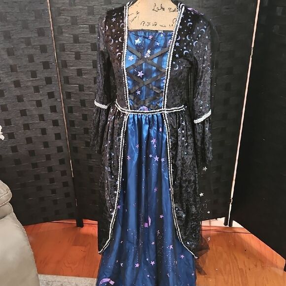 Spirit Soceress Starry Night Blue and Black Costume Size Small - Picture 2 of 13